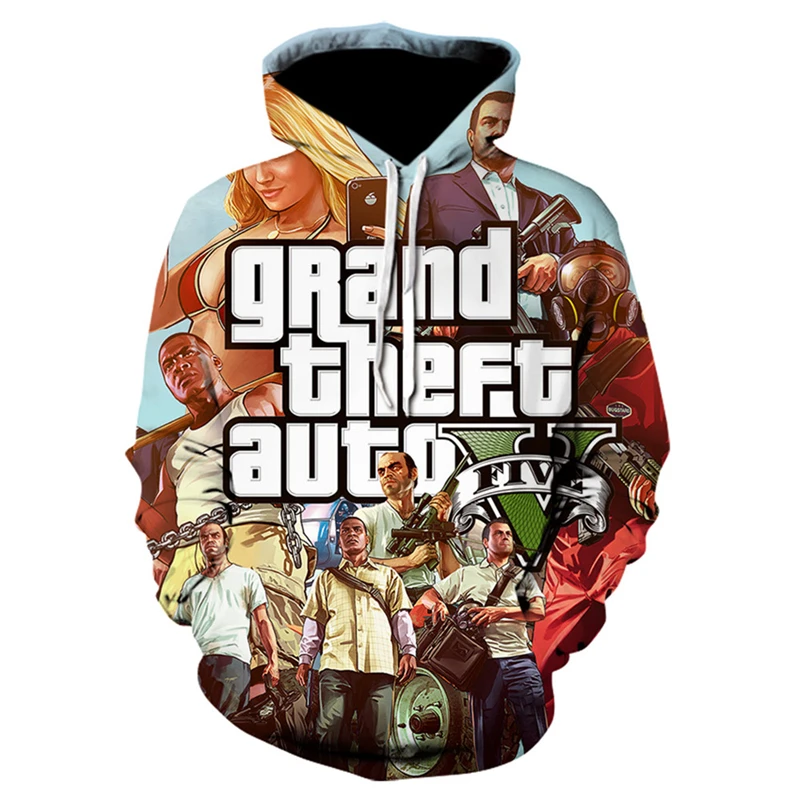 Grand Theft Auto 3d Funny Gta 4 5 Fancy 3D Printed Hoodies Men Women Chilren Clothing - GTA Merch