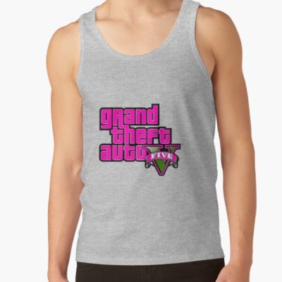Grand Theft Auto Logo: Grand Theft Auto V Big Sticker Tank Top Official GTA Merch