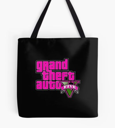Grand Theft Auto Logo: Grand Theft Auto V Big Sticker Tote Bag Official GTA Merch