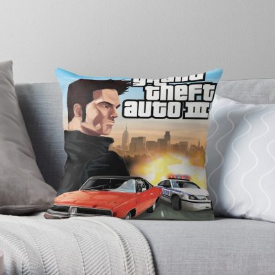 Game - Grand Theft Auto Throw Pillow Official GTA Merch