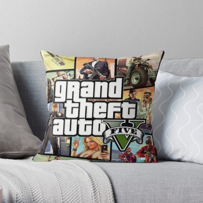 Game - Grand Theft Auto Throw Pillow Official GTA Merch