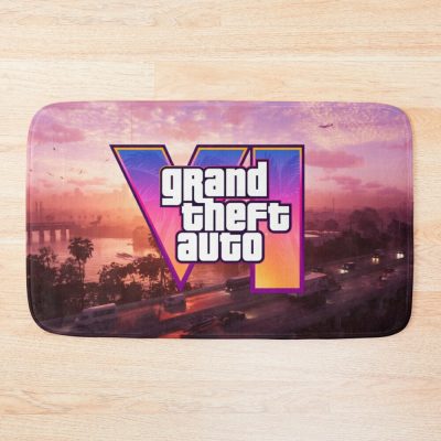 Grand Theft Auto Vi Poster Game Bath Mat Official GTA Merch