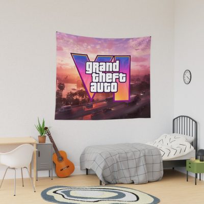 Grand Theft Auto Vi Poster Game Tapestry Official GTA Merch